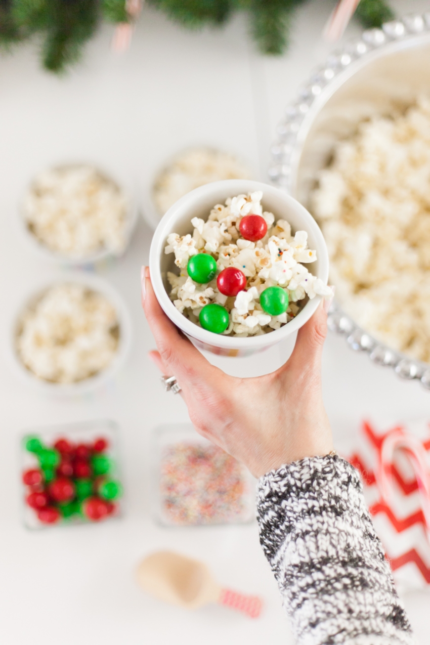 Christmas Dessert Bar DIY Popcorn Station Fashionable Hostess Christmas Dessert Bar DIY Popcorn Station Fashionable Hostess